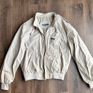 Members Only Light Tan Bomber Jacket